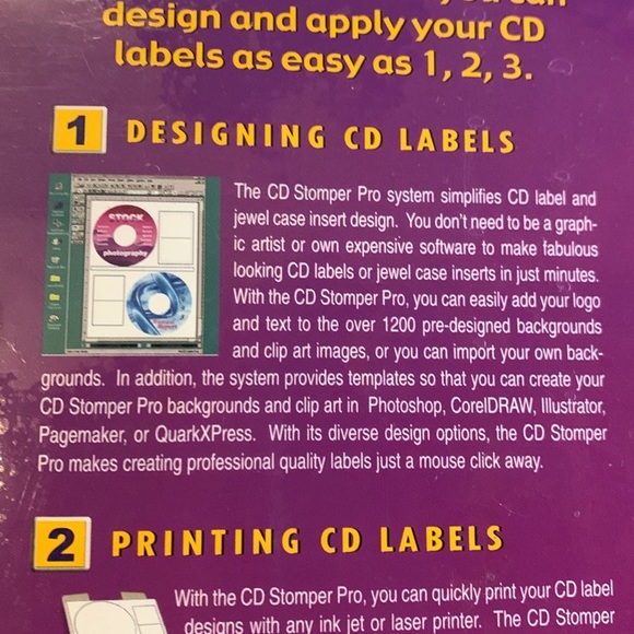 Avery CD-R Stomper Pro Applicator 1999 CD labeling system NEW - Picture 6 of 12